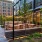 terrace area with ample seating on an elevated deck